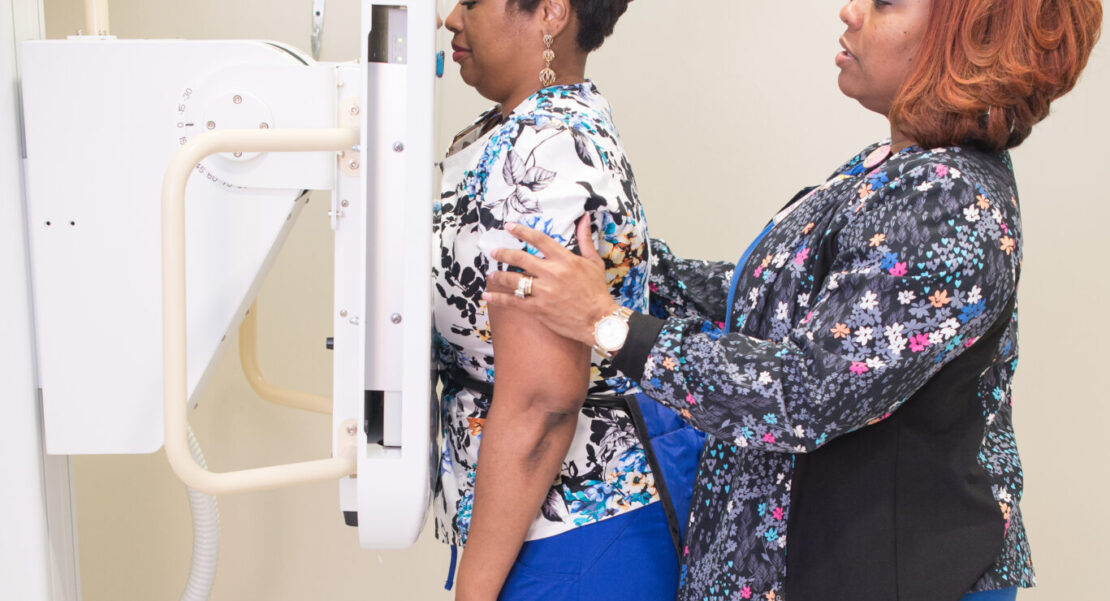 A patient receiving a mammogram at Rural Health Services, Inc. For more than 45 years, Rural Health Services (RHS) has provided a wide array of primary and preventive healthcare services to the population of Aiken County and surrounding areas.